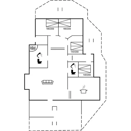 Holiday home Bertil - 400m From The Sea By Interhome Lokken